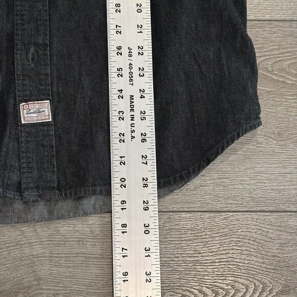 Levi Strauss Riveted Jean Denim Cotton Button Down Shirt Mens Small Casual - Picture 5 of 8